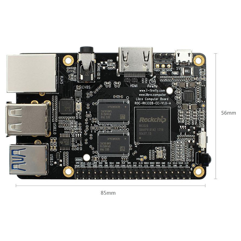 RK3328 SOC एम्बेडेड बोर्ड